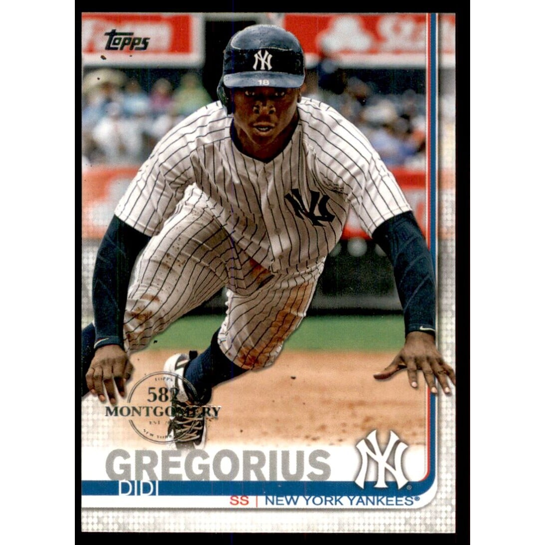 2019 Topps Factory Set 582 Montgomery #215 Didi Gregorius. rookie card picture