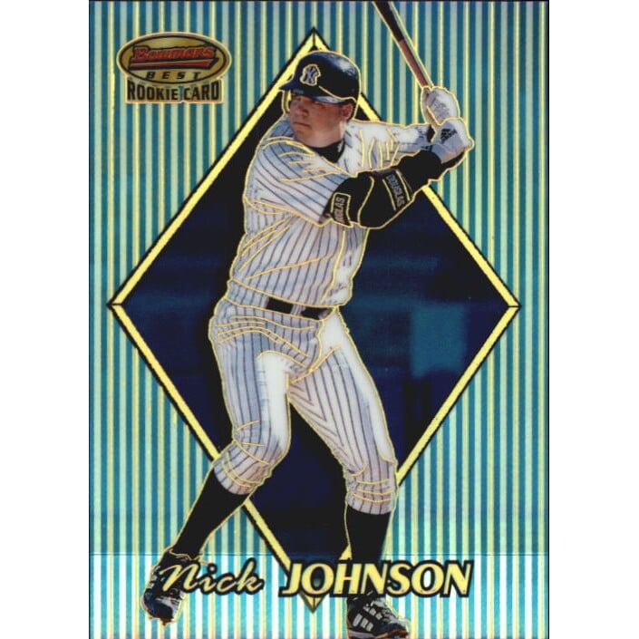1999 Bowman's Best Refractors #168 Nick Johnson. rookie card picture