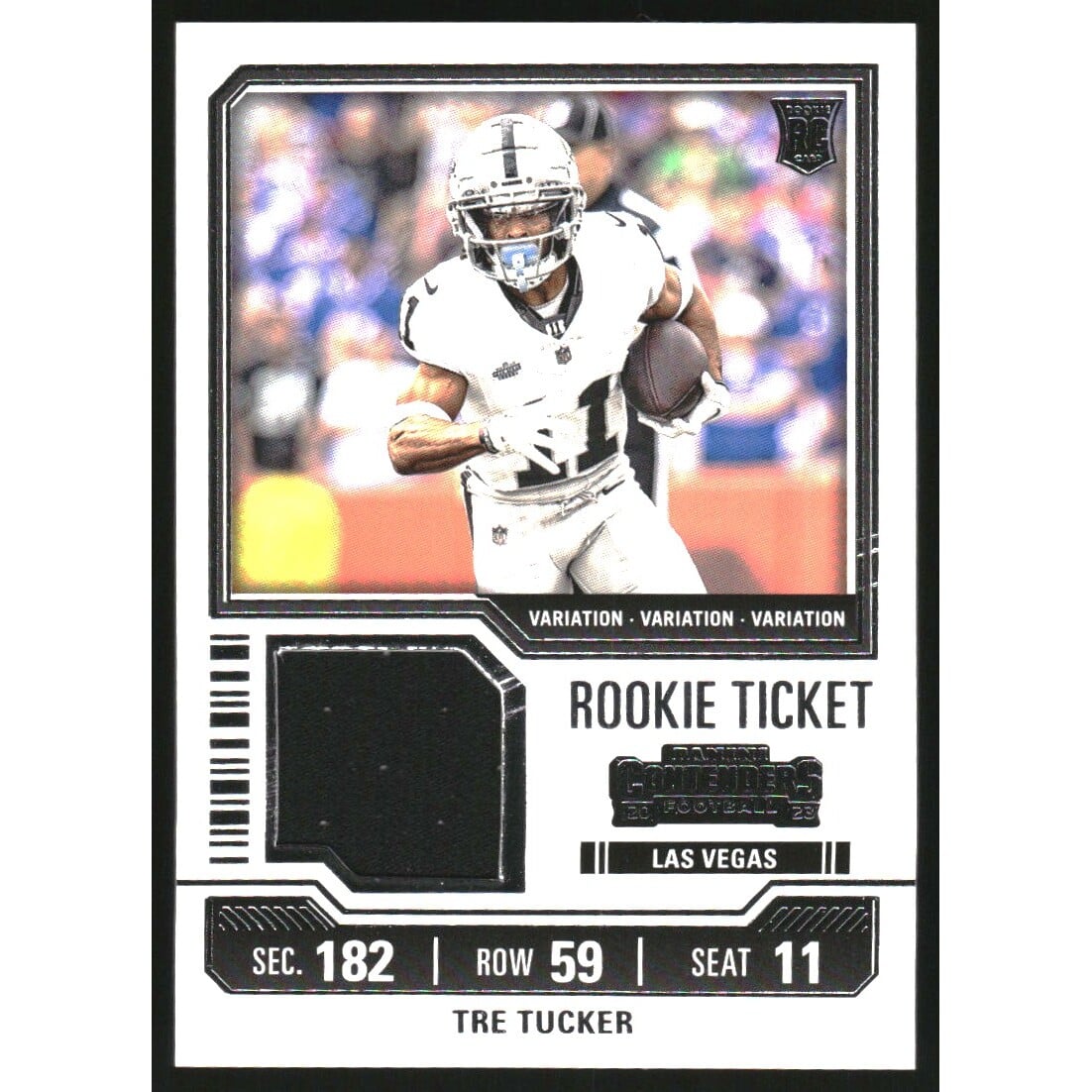 2023 Panini Contenders Rookie Ticket Swatches Variations #35 Tre Tucker. rookie card picture