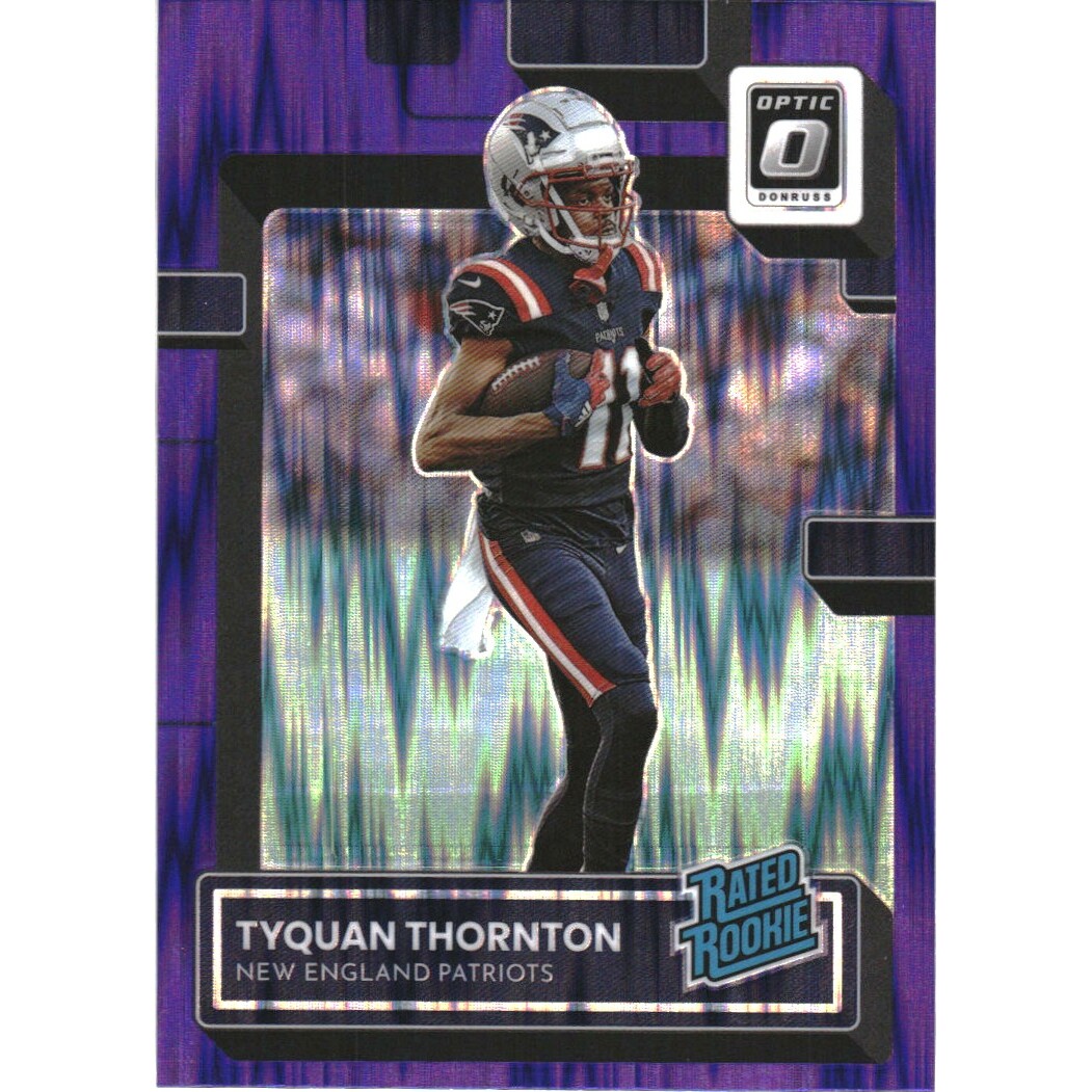 2022 Donruss Optic Purple Shock #222 Tyquan Thornton RR