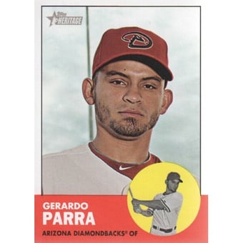 2012 Topps Heritage #449 Gerardo Parra SP