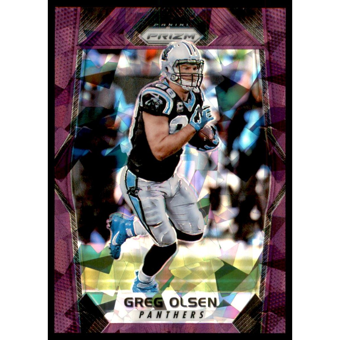 2017 Panini Prizm Prizms Purple Crystals #73 Greg Olsen. rookie card picture