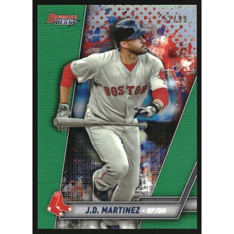 2019 Bowman's Best Green Refractors #67 J.D. Martinez