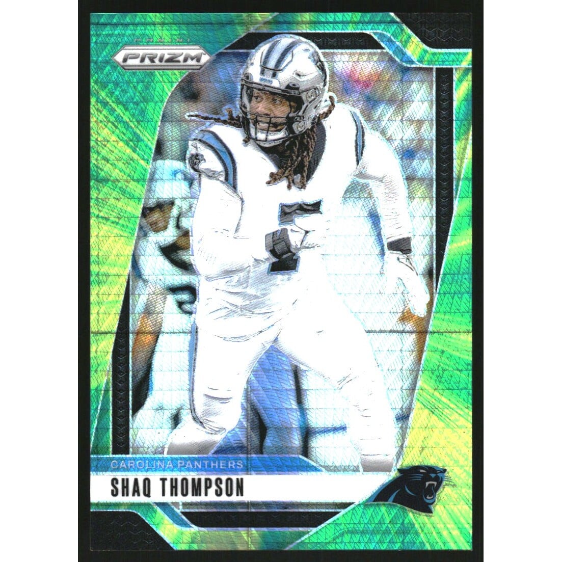 2024 Panini Prizm Prizms Hyper #41 Shaq Thompson. rookie card picture