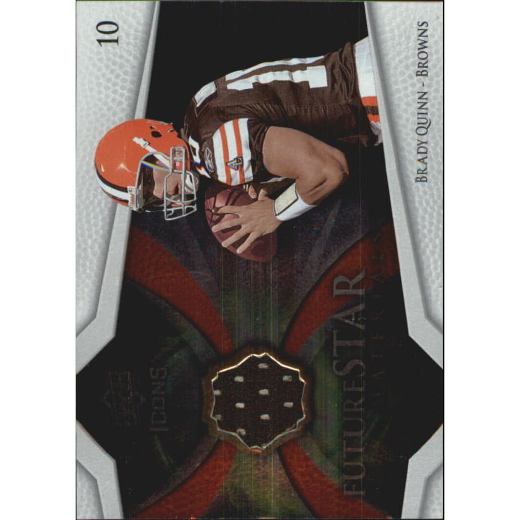 2008 Upper Deck Icons Future Stars Materials #FSM3 Brady Quinn. rookie card picture