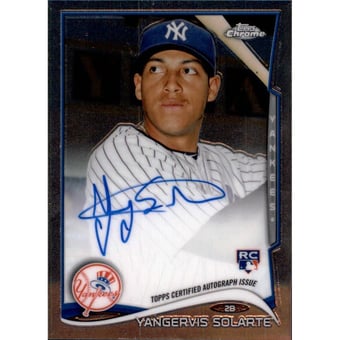 2014 Topps Chrome Rookie Autographs #126 Yangervis Solarte