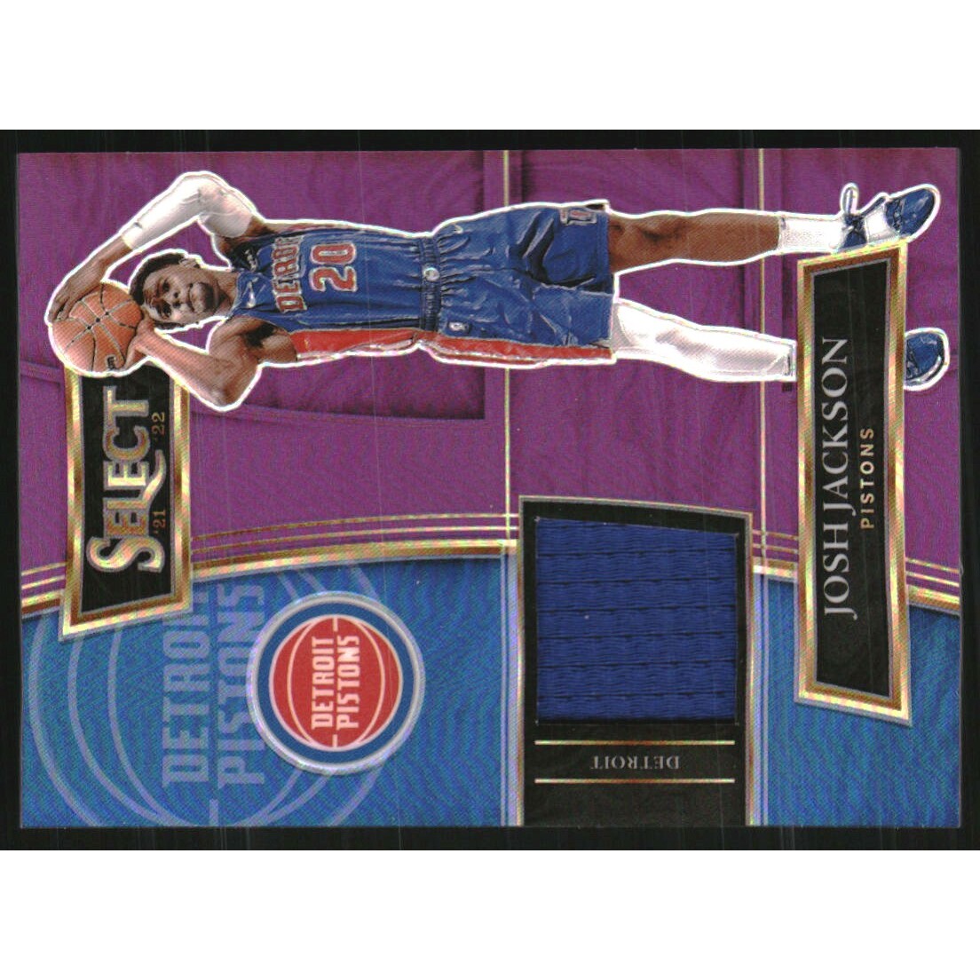 2021-22 Select Selective Swatches Prizms Purple #17 Josh Jackson