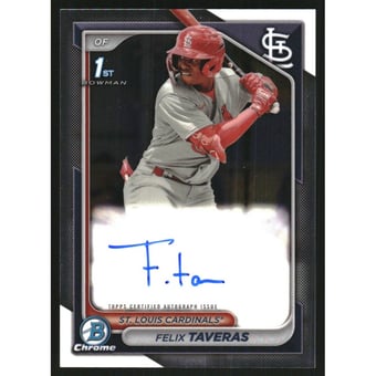 2024 Bowman Chrome Prospect Autographs #CPAFT Felix Taveras
