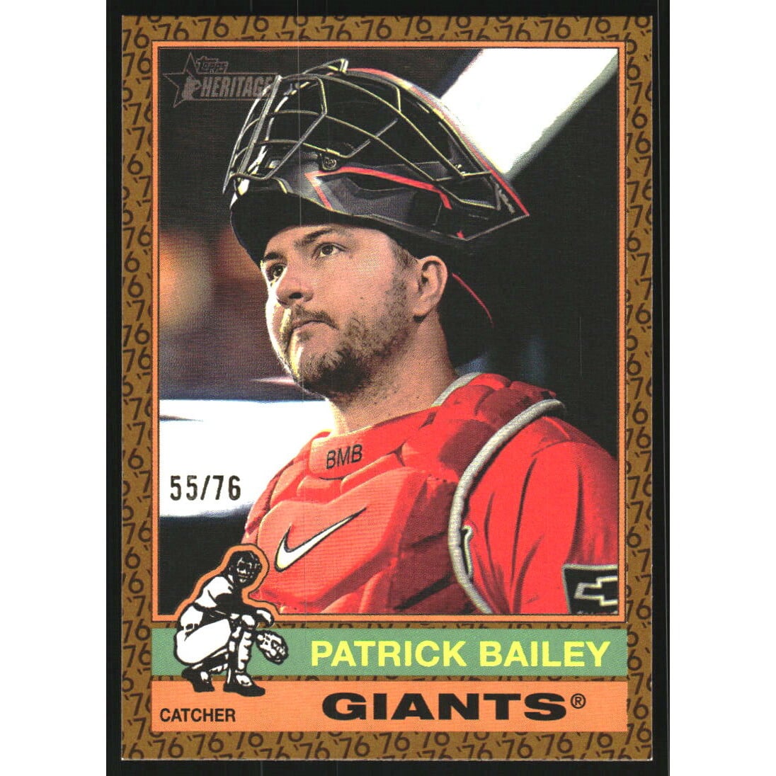 2025 Topps Heritage Color of the Year #264 Patrick Bailey. rookie card picture