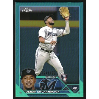 2023 Topps Chrome Aqua Refractors #78 Jerar Encarnacion