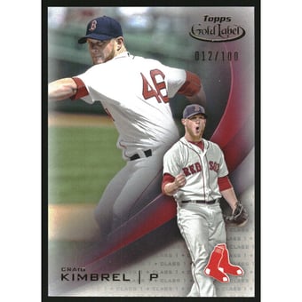 2016 Topps Gold Label Class 1 Red #15 Craig Kimbrel