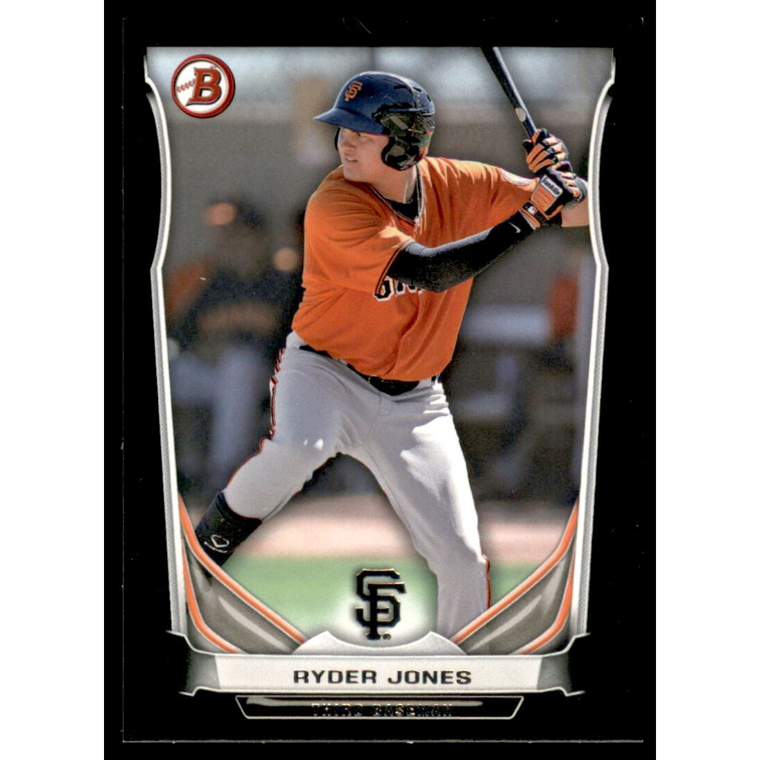 2014 Bowman Prospects Black #BP53 Ryder Jones. rookie card picture