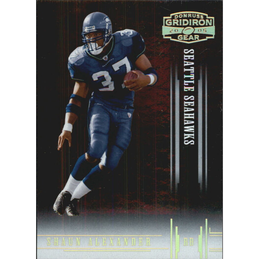 2005 Donruss Gridiron Gear Gold Holofoil #87 Shaun Alexander