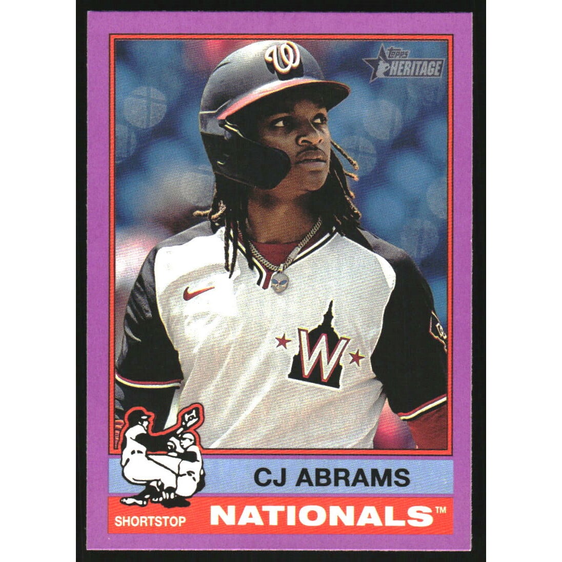 2025 Topps Heritage Purple Border #237 CJ Abrams