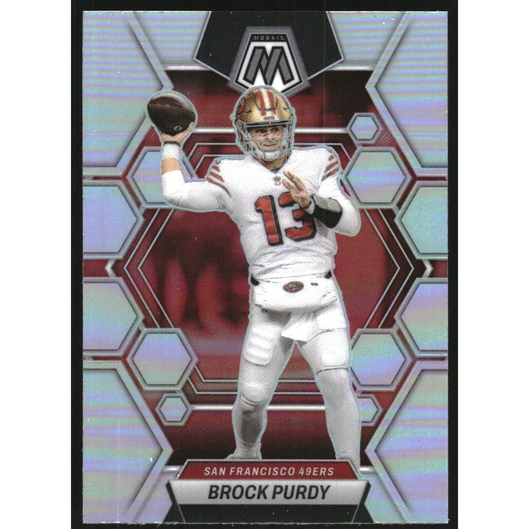 2023 Panini Mosaic Silver #211 Brock Purdy. rookie card picture