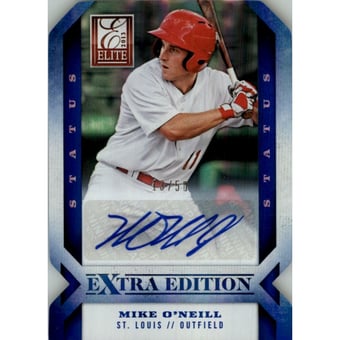 2013 Elite Extra Edition Signature Status Blue #82 Mike O'Neill