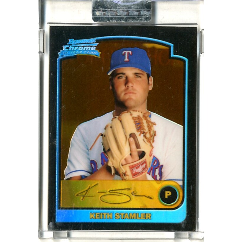 2003 Bowman Chrome Gold Refractors #310 Keith Stamler