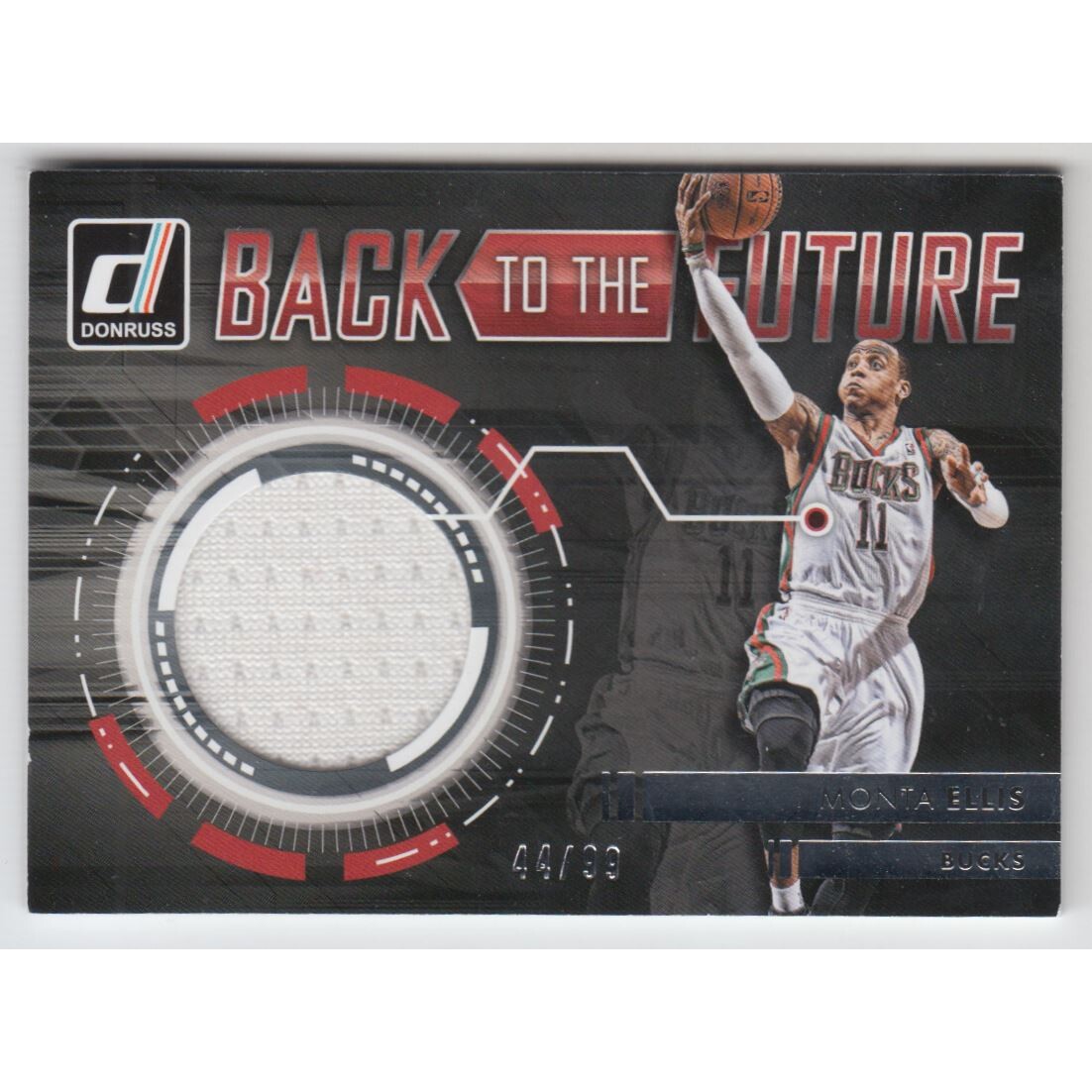 2015-16 Donruss Back to the Future Materials #33 Monta Ellis/99 2015-16 Donruss Back to the Future Materials #33 Monta Ellis/99