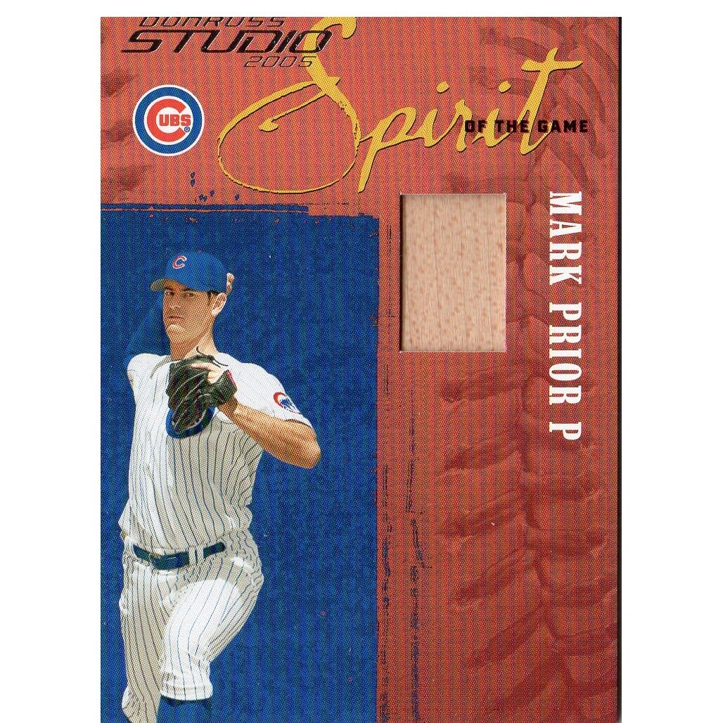 2005 Studio Spirit of the Game Bat #1 Mark Prior/300