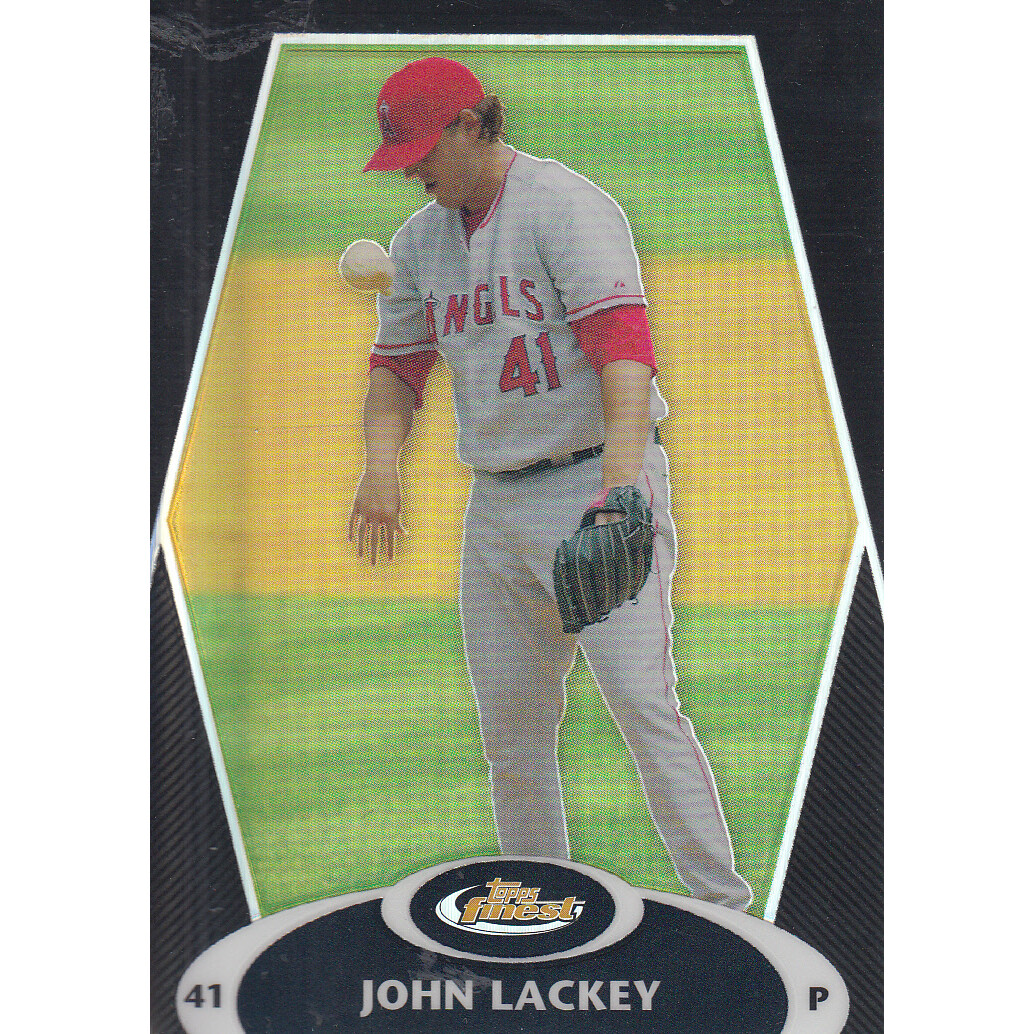 2008 Finest Refractors Black #4 John Lackey