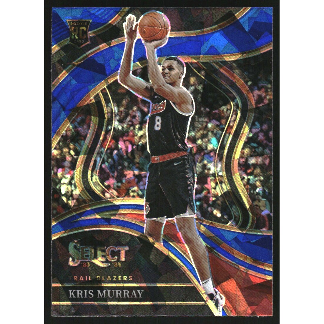 2023-24 Select Prizms Blue Cracked Ice #277 Kris Murray