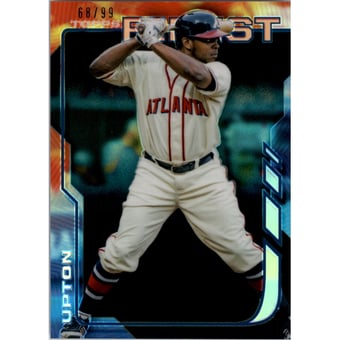 2014 Finest Black Refractors #96 Justin Upton