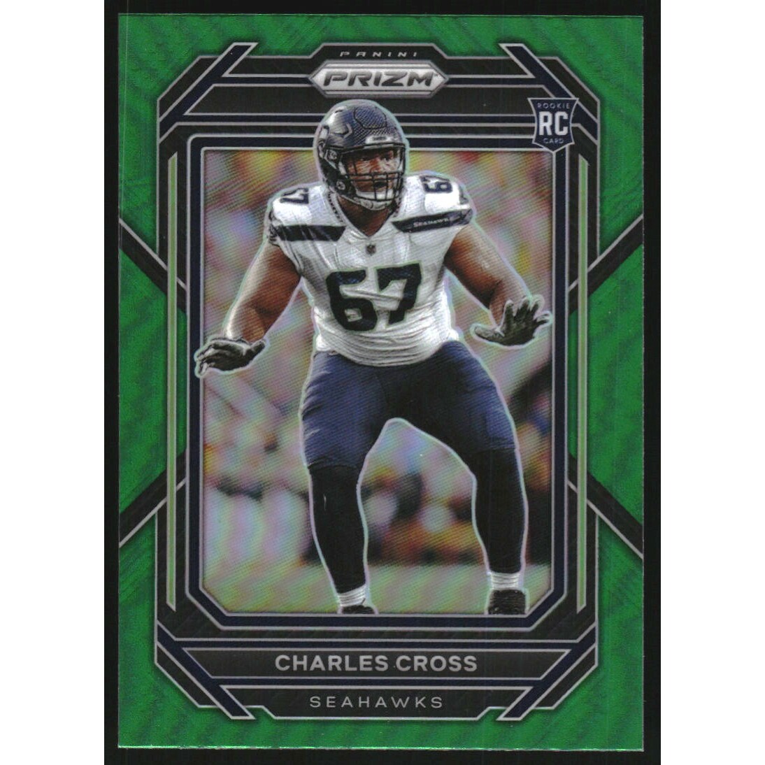2022 Panini Prizm Prizms Green #368 Charles Cross
