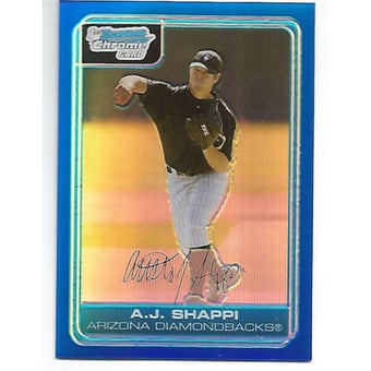 2006 Bowman Chrome Prospects Blue Refractors #BC149 A.J. Shappi