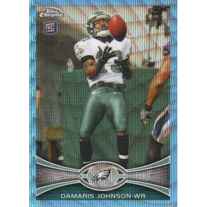 2012 Topps Chrome Blue Wave Refractors #BW149 Damaris Johnson