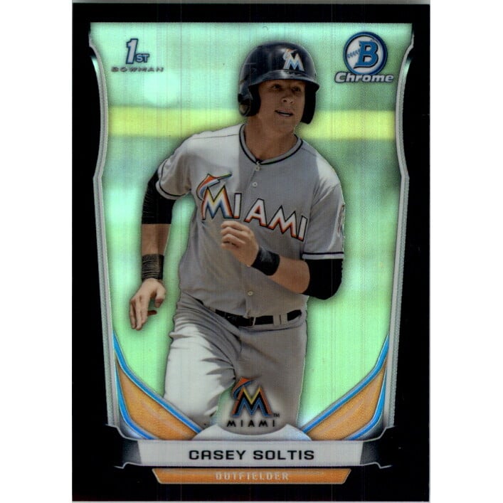 2014 Bowman Chrome Draft Black Refractors #CDP110 Casey Soltis