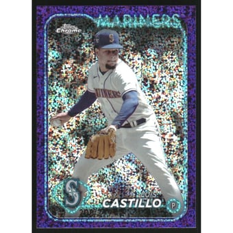 2024 Topps Chrome Purple Speckle Refractors #129 Luis Castillo