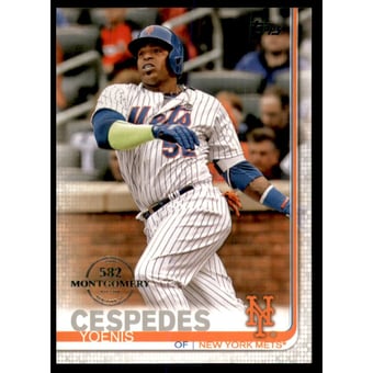 2019 Topps Factory Set 582 Montgomery #128 Yoenis Cespedes