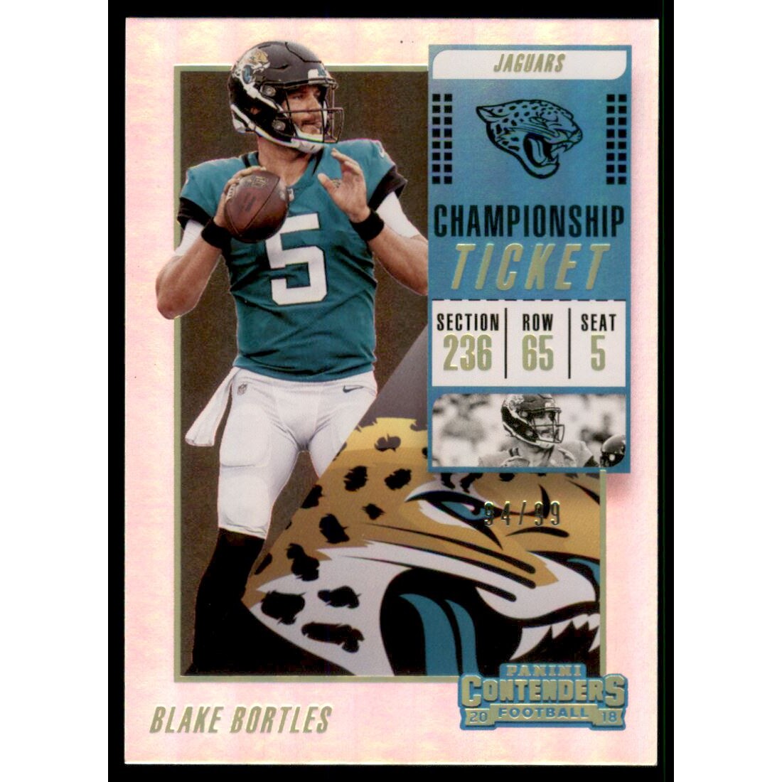 2018 Panini Contenders Championship Ticket #54 Blake Bortles
