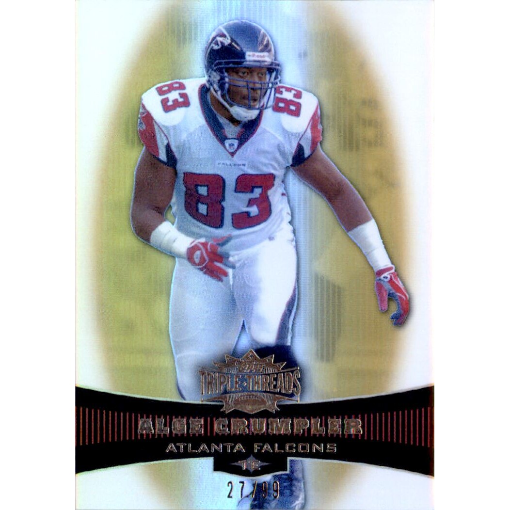 2006 Topps Triple Threads Gold #66 Alge Crumpler 2006 Topps Triple Threads Gold #66 Alge Crumpler