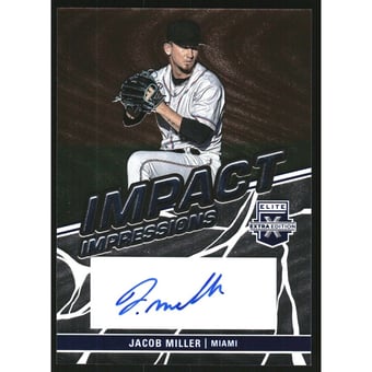 2023 Elite Extra Edition Impact Impressions Signatures #41 Jacob Miller