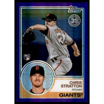 2018 Topps '83 Topps Silver Pack Chrome Purple Refractors #119 Chris Stratton