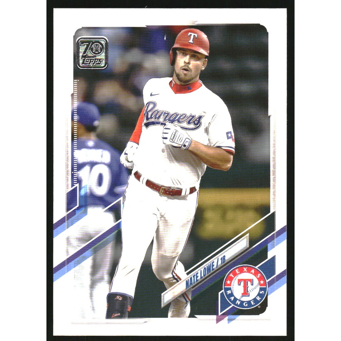 2021 Topps Update Advanced Stats #US136 Nate Lowe. rookie card picture
