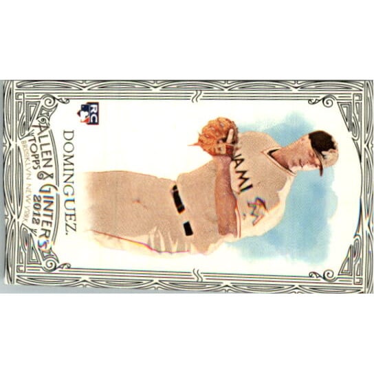 2012 Topps Allen and Ginter Mini Black #344 Matt Dominguez. rookie card picture