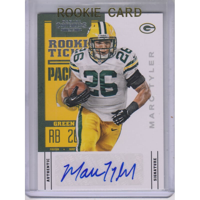 2012 Panini Contenders #160A Marc Tyler AU RC. rookie card picture