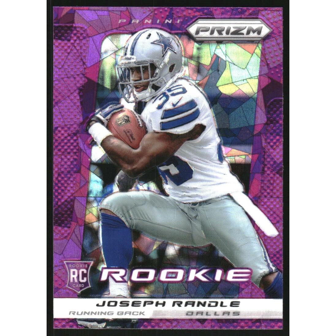 2013 Panini Prizm Prizms Purple Pulsar #249 Joseph Randle. rookie card picture