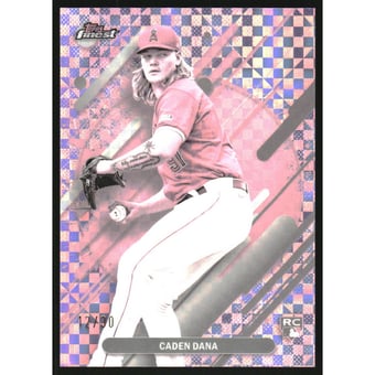 2025 Finest Pearl Checkerboard Refractors #202 Caden Dana