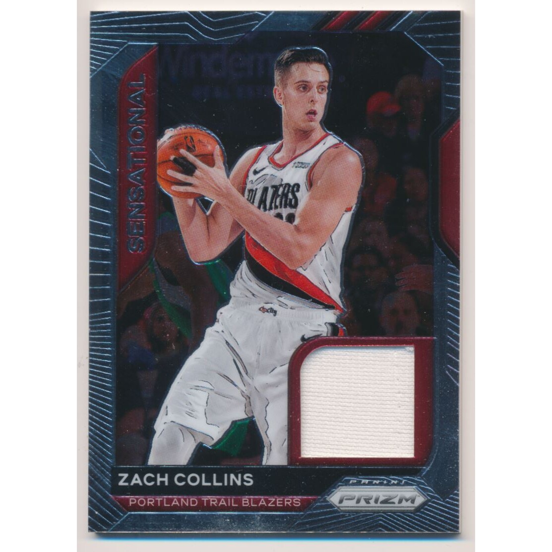 2020-21 Panini Prizm Sensational Swatches #45 Zach Collins
