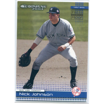 2004 Donruss Press Proofs Gold #158 Nick Johnson