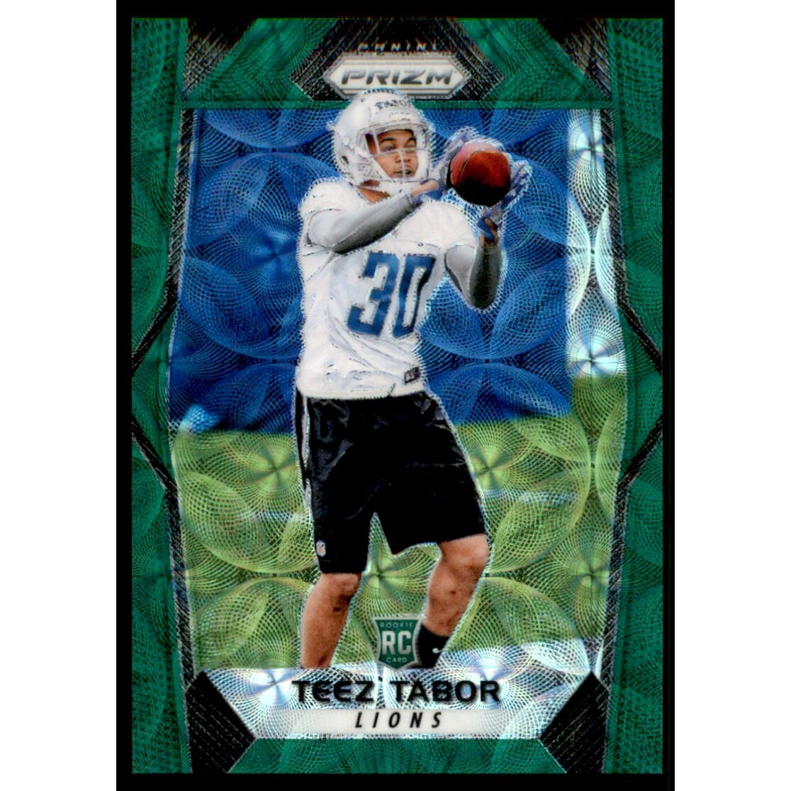 2017 Panini Prizm Prizms Green Scope #286 Teez Tabor. rookie card picture