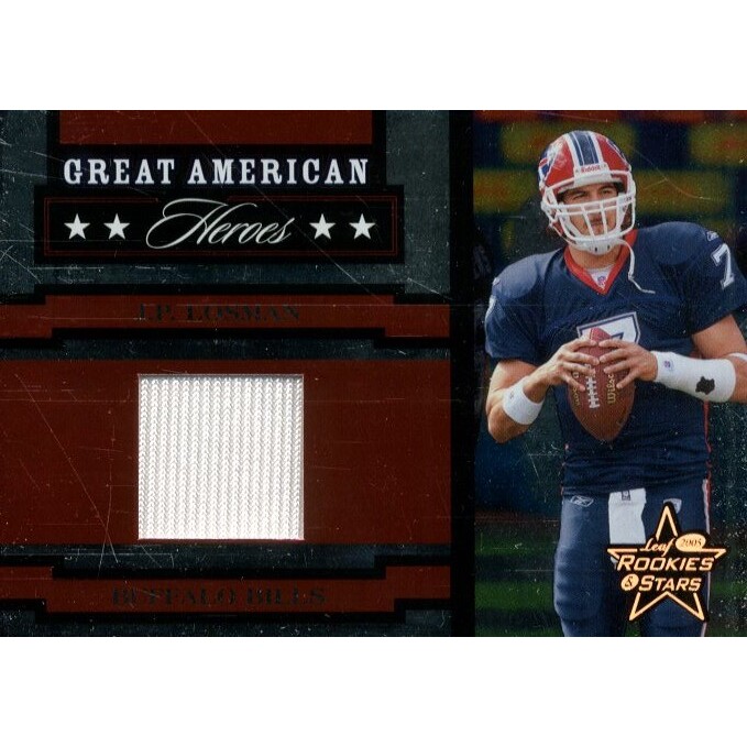 2005 Leaf Rookies and Stars Great American Heroes Jerseys #GAH14 J.P. Losman