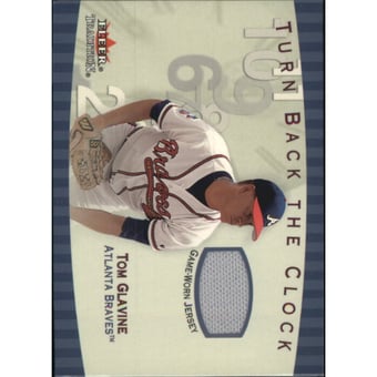 2001 Fleer Tradition Turn Back the Clock Game Jersey #TBC1 Tom Glavine
