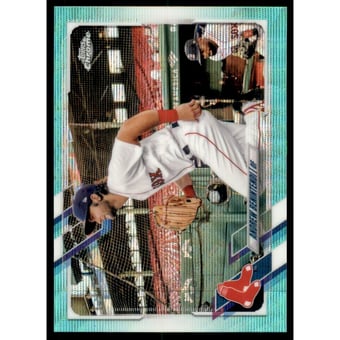 2021 Topps Chrome Aqua Wave Refractors #39 Andrew Benintendi