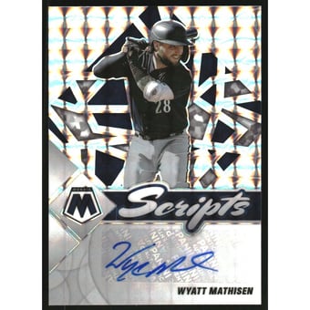 2022 Panini Mosaic Scripts #74 Wyatt Mathisen