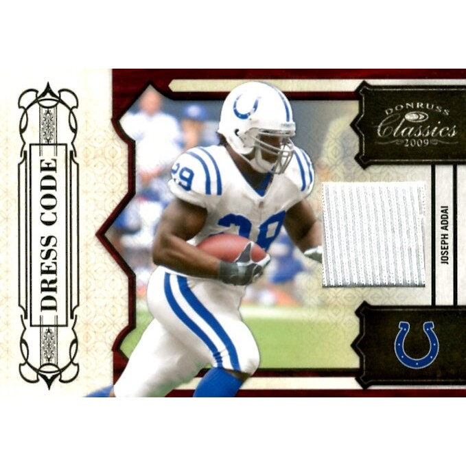 2009 Donruss Classics Dress Code Jerseys #9 Joseph Addai/299