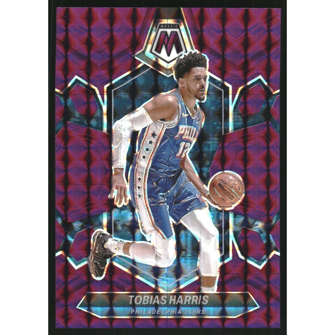 2023-24 Panini Mosaic Mosaic Purple #89 Tobias Harris